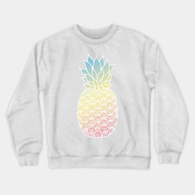 Pastel Pineapple Crewneck Sweatshirt by julieerindesigns